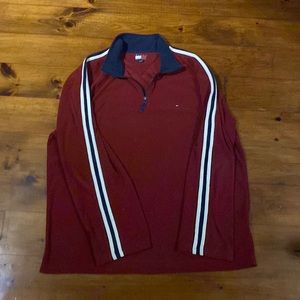 Tommy Hilfiger Waffle 1/4 Zip Pullover Fleece Sweater